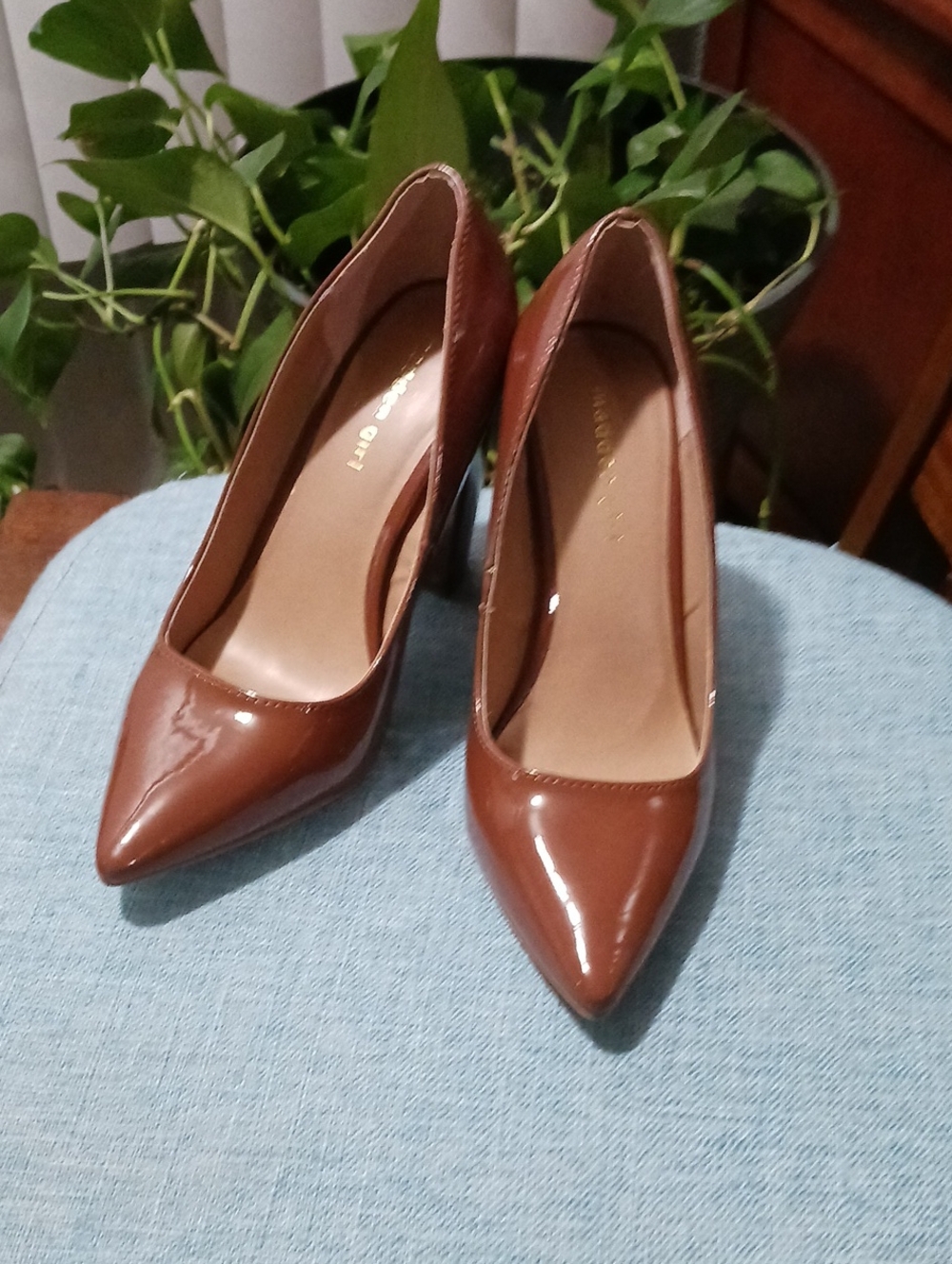 NEW!! Madden Girl Brown Patent Pointed Toe Pumps